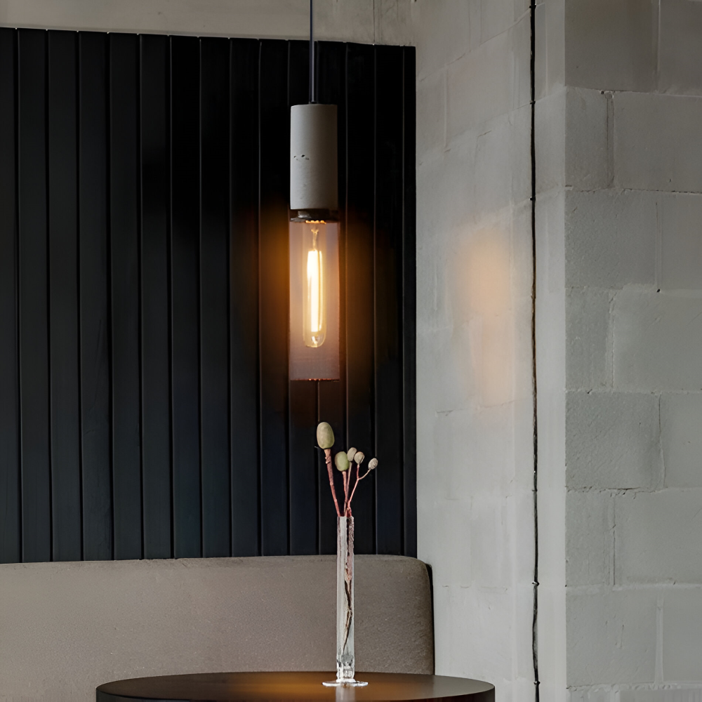 Rustik Pendellampa - Modern Retro Svart Industrilampa - Justerbar Hänglampa