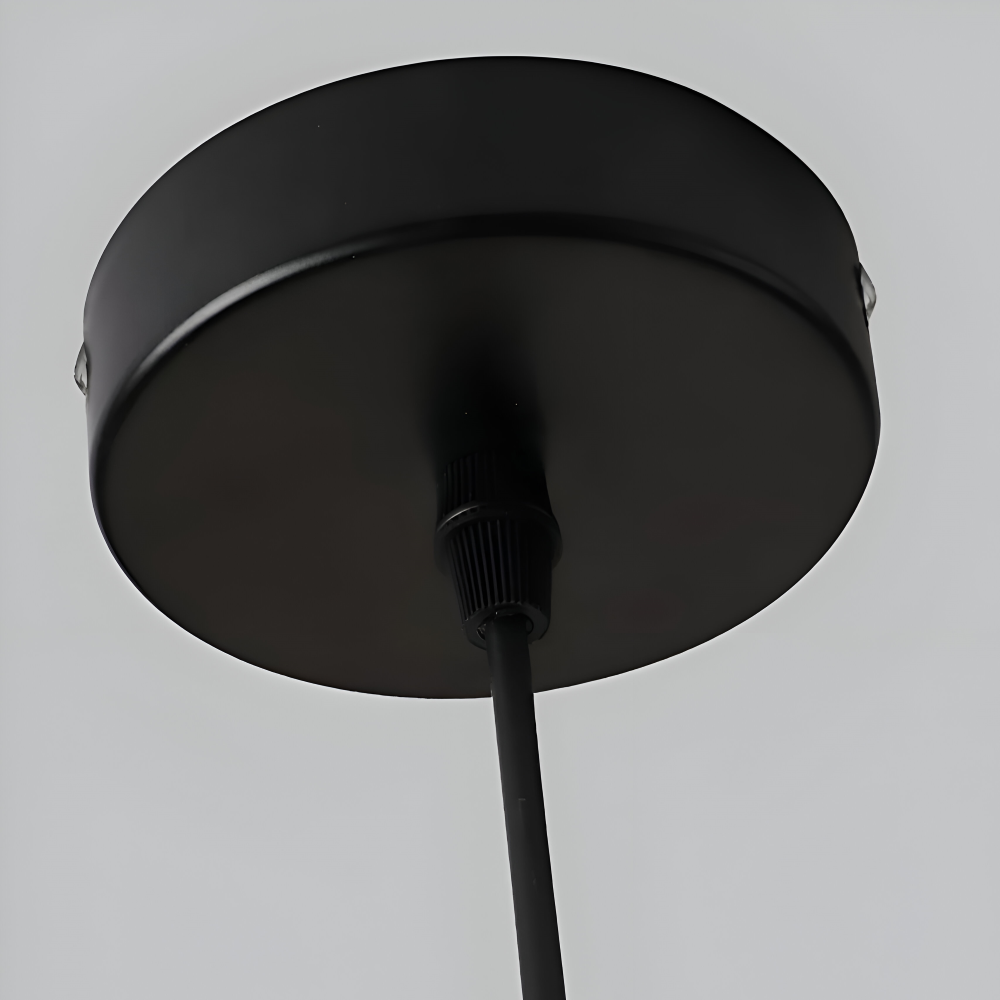 Rustik Pendellampa - Modern Retro Svart Industrilampa - Justerbar Hänglampa