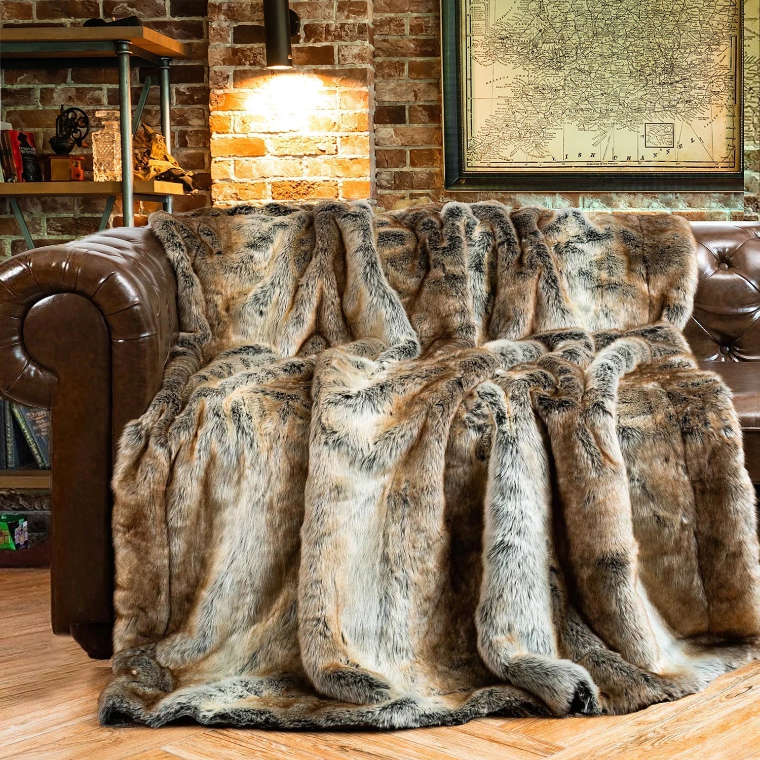 Konstpälspläd som skapar en ombonad känsla i hemmet