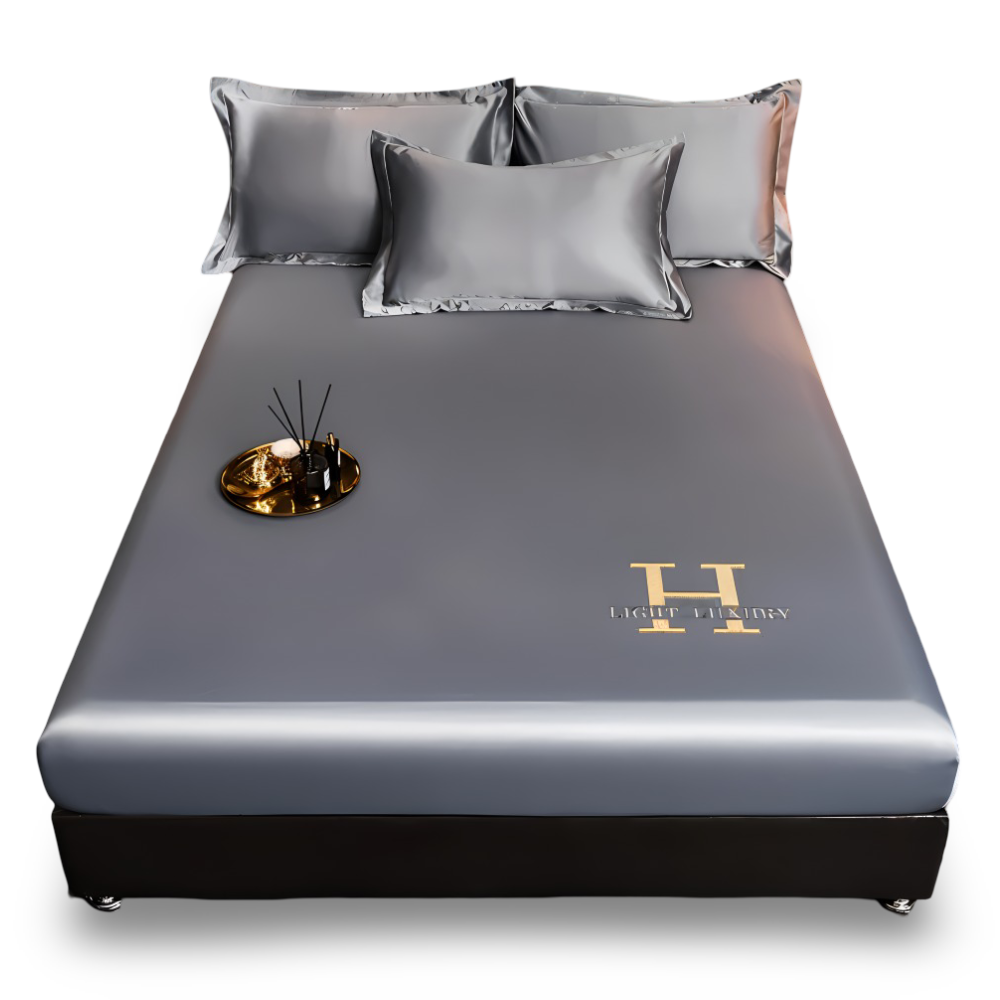 Glänsande Silk Sheets - Andningsbart Satin Spännbettuch - Madrasskydd