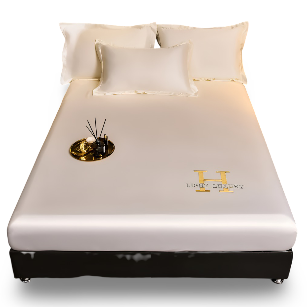Glänsande Silk Sheets - Andningsbart Satin Spännbettuch - Madrasskydd