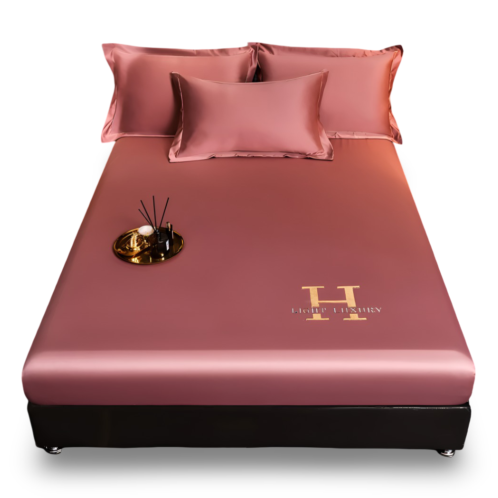 Glänsande Silk Sheets - Andningsbart Satin Spännbettuch - Madrasskydd