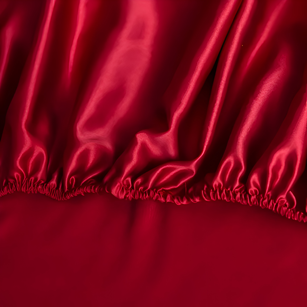 Glänsande Silk Sheets - Andningsbart Satin Spännbettuch - Madrasskydd