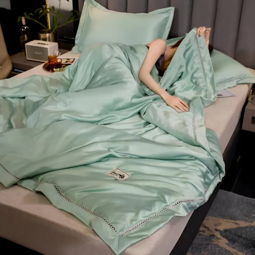 SilkAir Sommarfilt - Lätt Sommarfilt - Filt Polyester