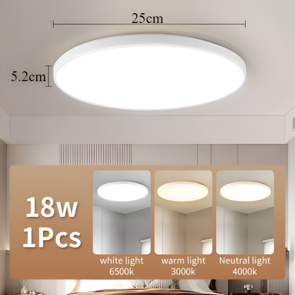 SlimCirc Taklampa - Rund LED-lampa - Tunna köksarmaturer