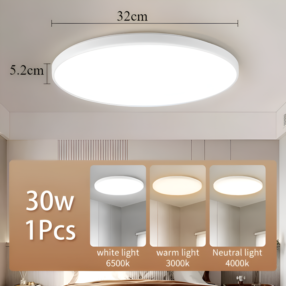 SlimCirc Taklampa - Rund LED-lampa - Tunna köksarmaturer