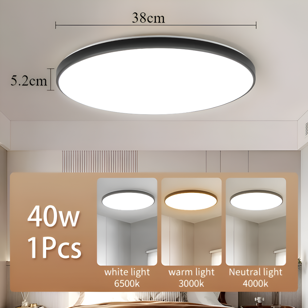 SlimCirc Taklampa - Rund LED-lampa - Tunna köksarmaturer