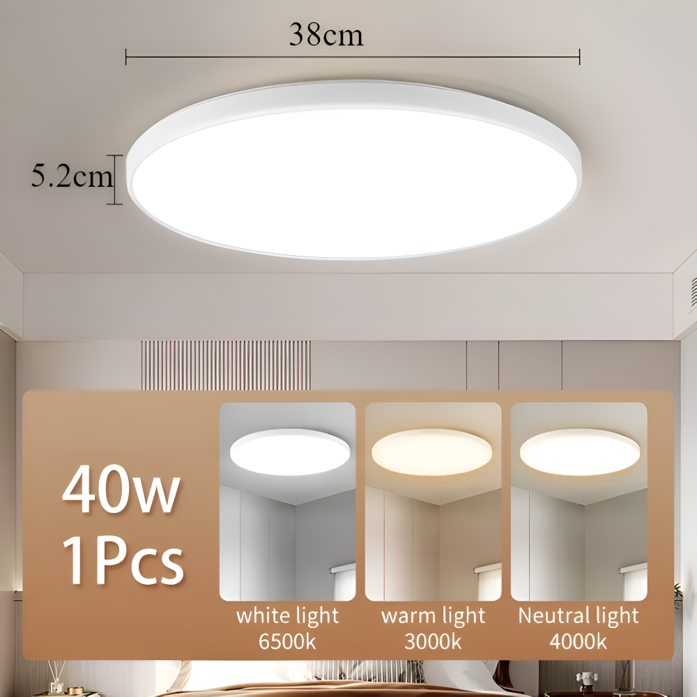 SlimCirc Taklampa - Rund LED-lampa - Tunna köksarmaturer