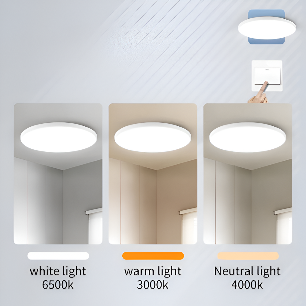 SlimCirc Taklampa - Rund LED-lampa - Tunna köksarmaturer