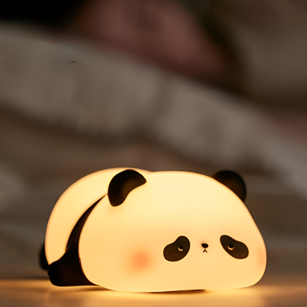 Mjukt Glödande Panda LED Nattljus - Uppladdningsbart Barn Nattljus
