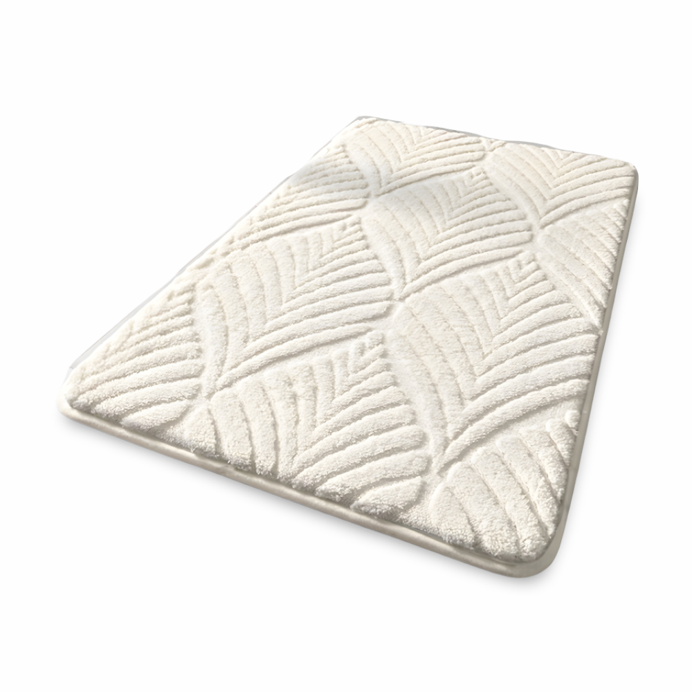 Mjuk Mikrofiber Geometrisk Rutschfri Badmatta - Plysch Absorberande Badmatta