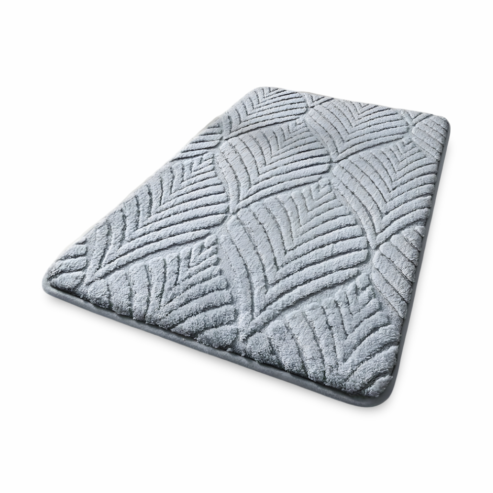 Mjuk Mikrofiber Geometrisk Rutschfri Badmatta - Plysch Absorberande Badmatta
