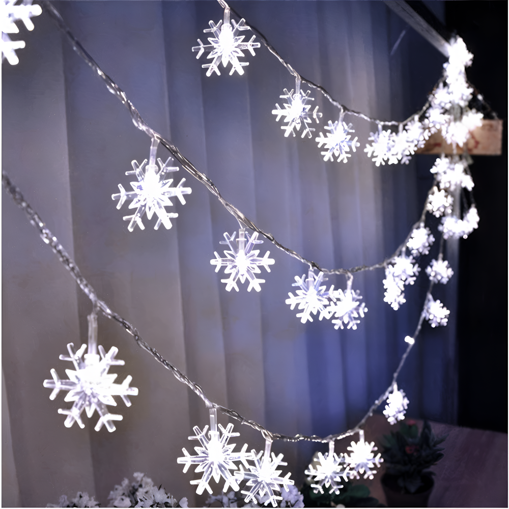 Sparkle Ljuslina - Dekorativa Kulor, Blommor, Stjärnor, Snöflingor LED Ljus