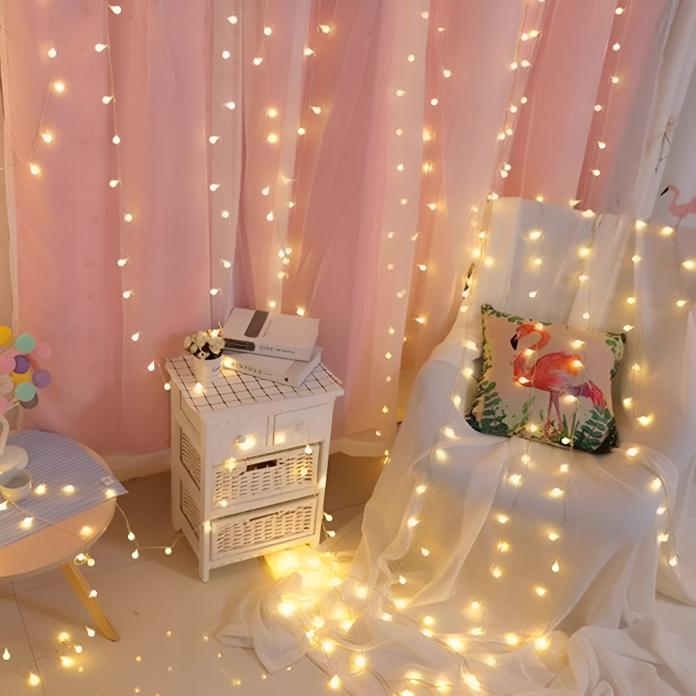 Sparkle Ljuslina - Dekorativa Kulor, Blommor, Stjärnor, Snöflingor LED Ljus