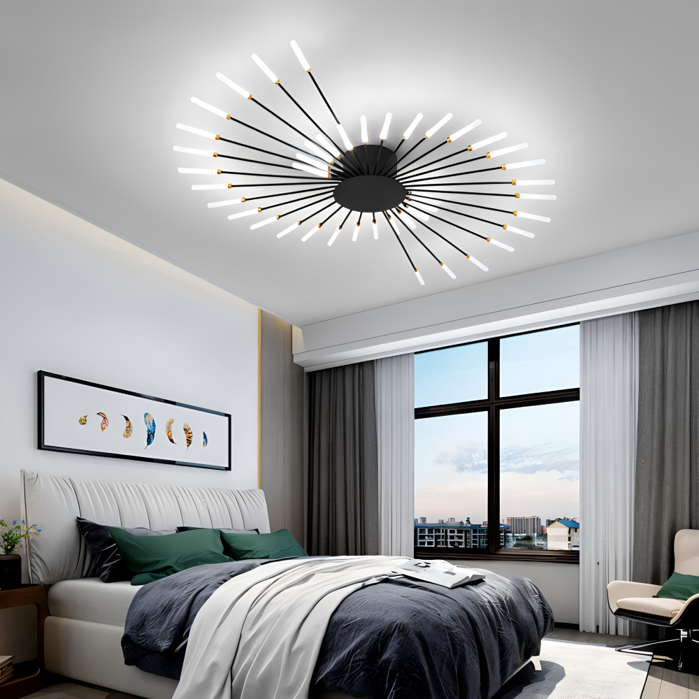 SpiraBright - Lyxig Fyrverkeridesign Nordisk LED Taklampa