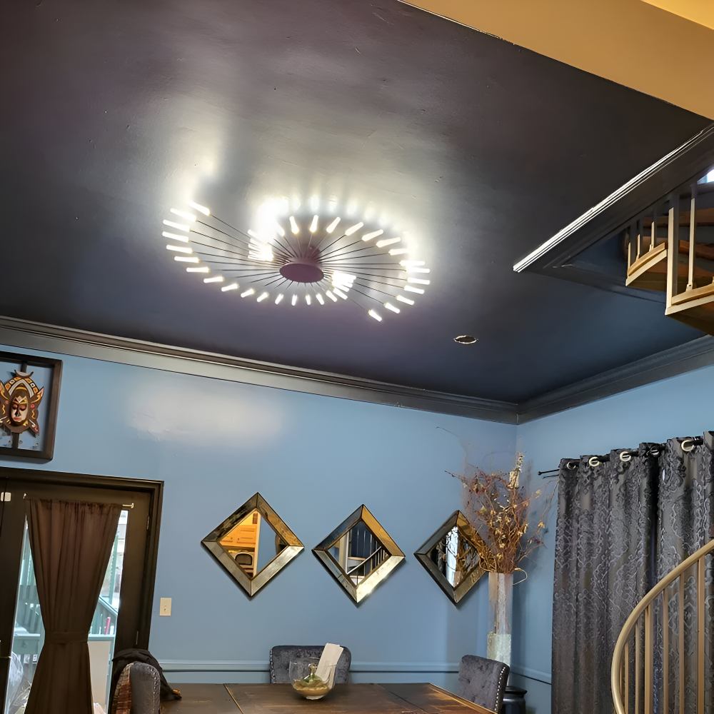 SpiraBright - Lyxig Fyrverkeridesign Nordisk LED Taklampa