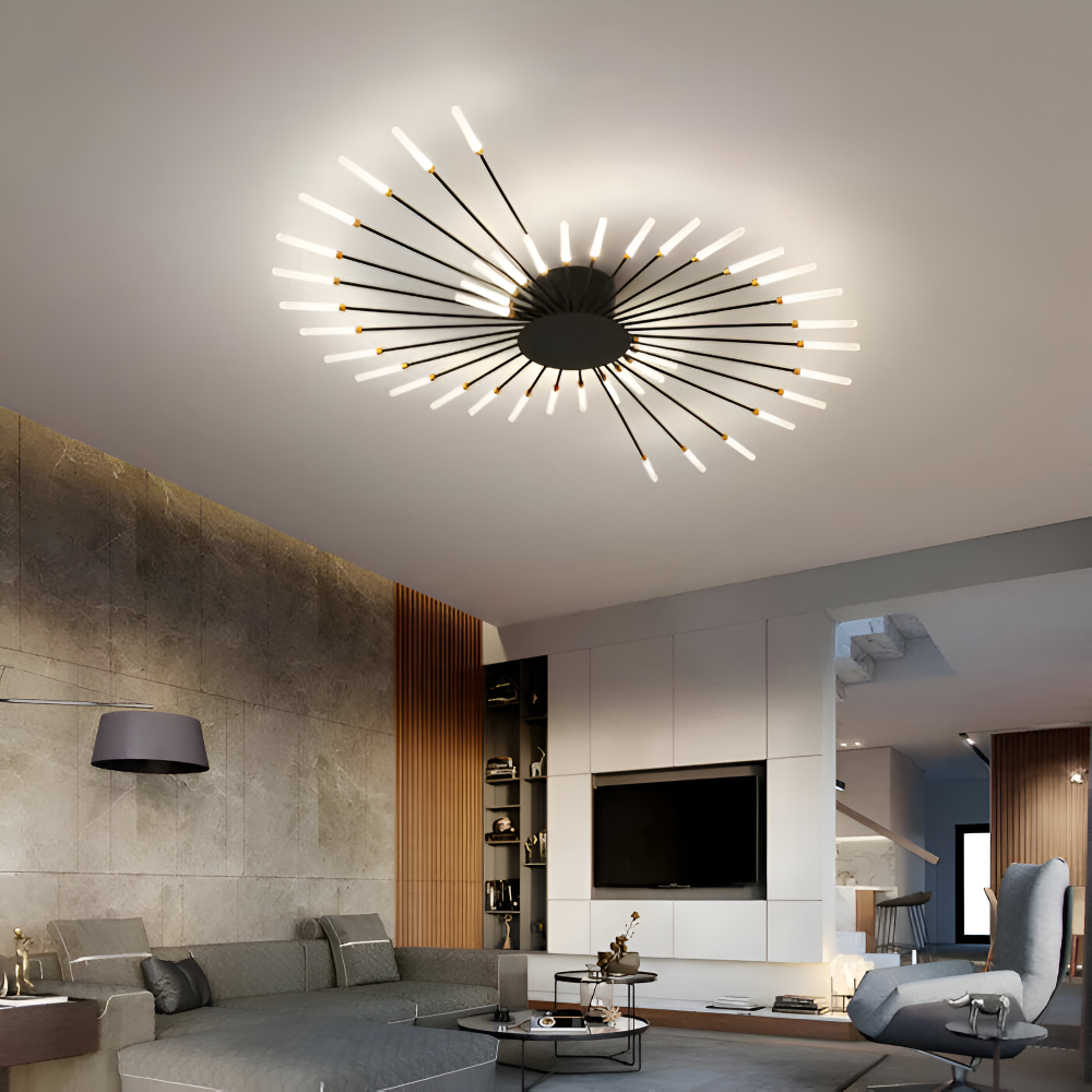 SpiraBright - Lyxig Fyrverkeridesign Nordisk LED Taklampa