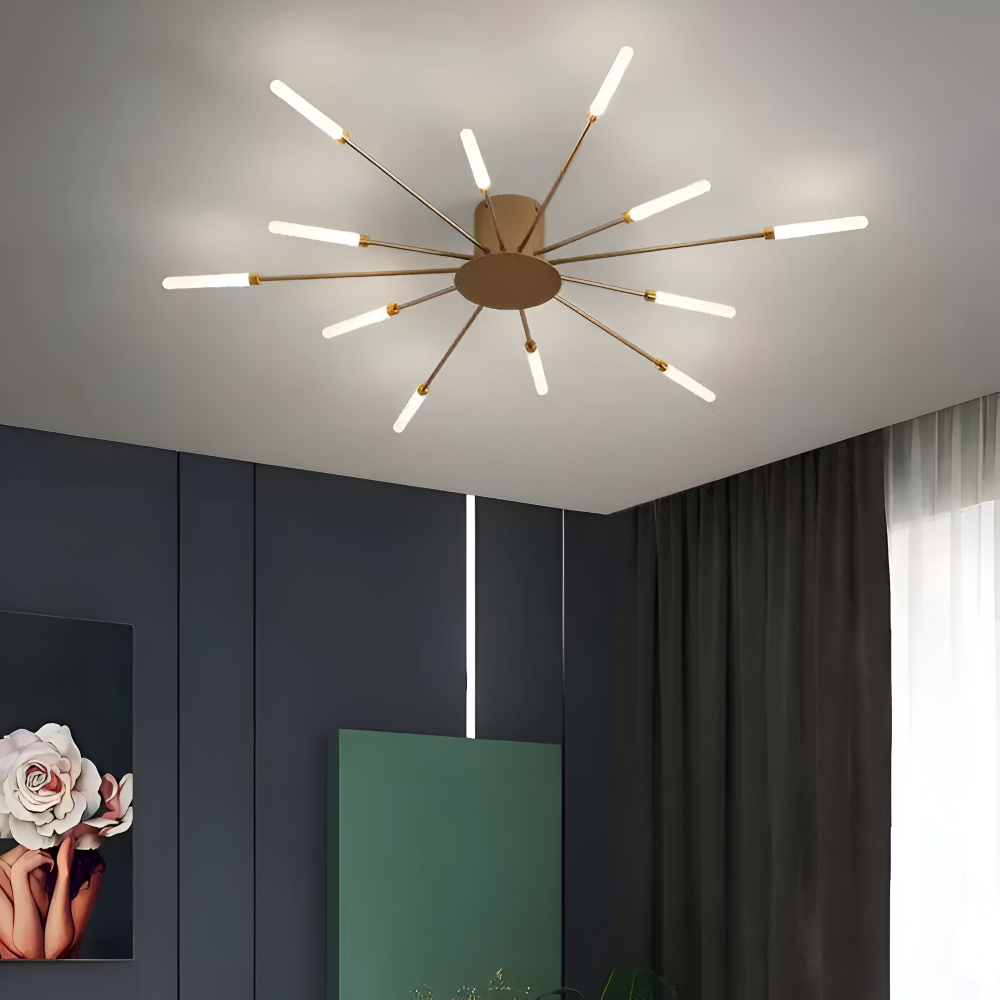 SpiraBright - Lyxig Fyrverkeridesign Nordisk LED Taklampa