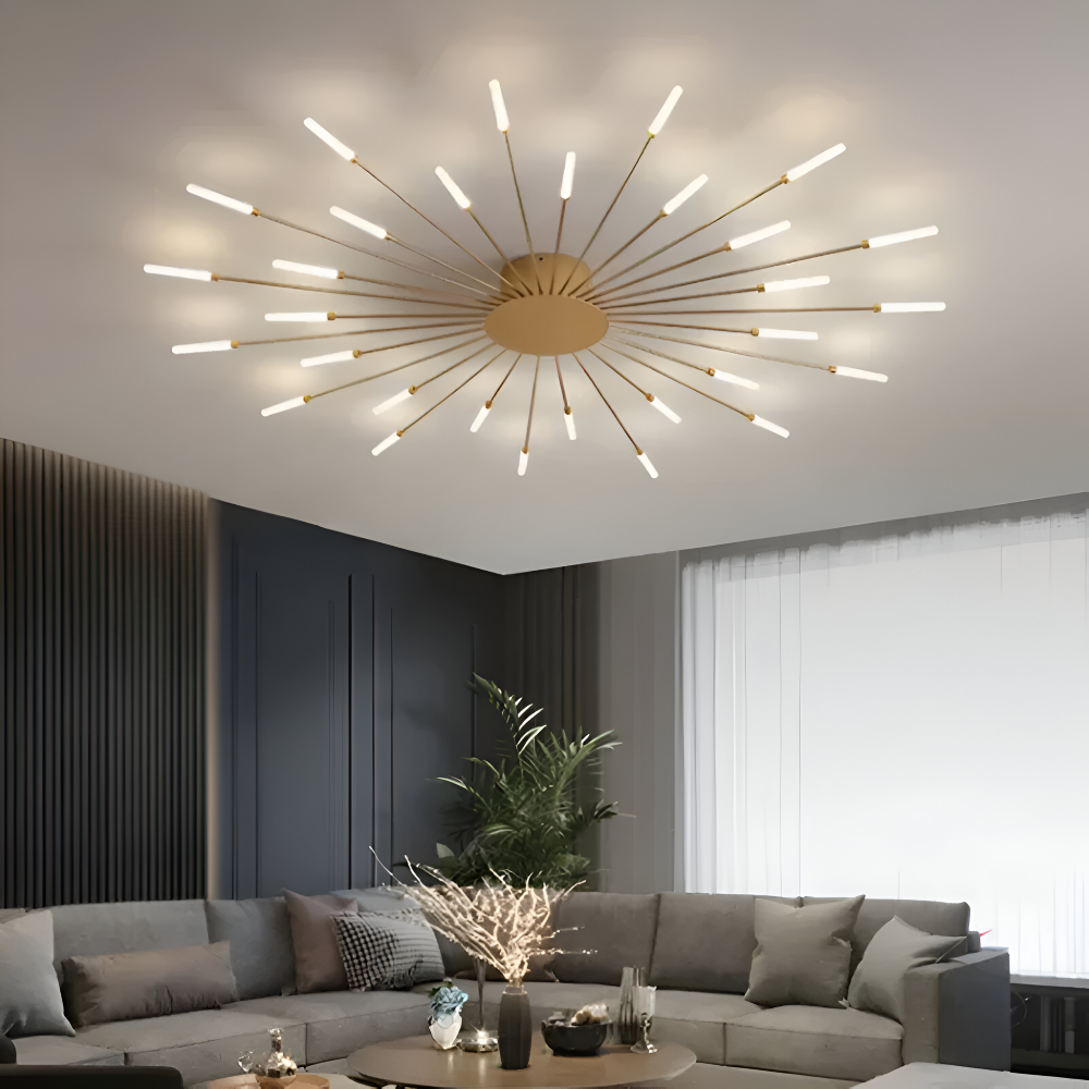 SpiraBright - Lyxig Fyrverkeridesign Nordisk LED Taklampa