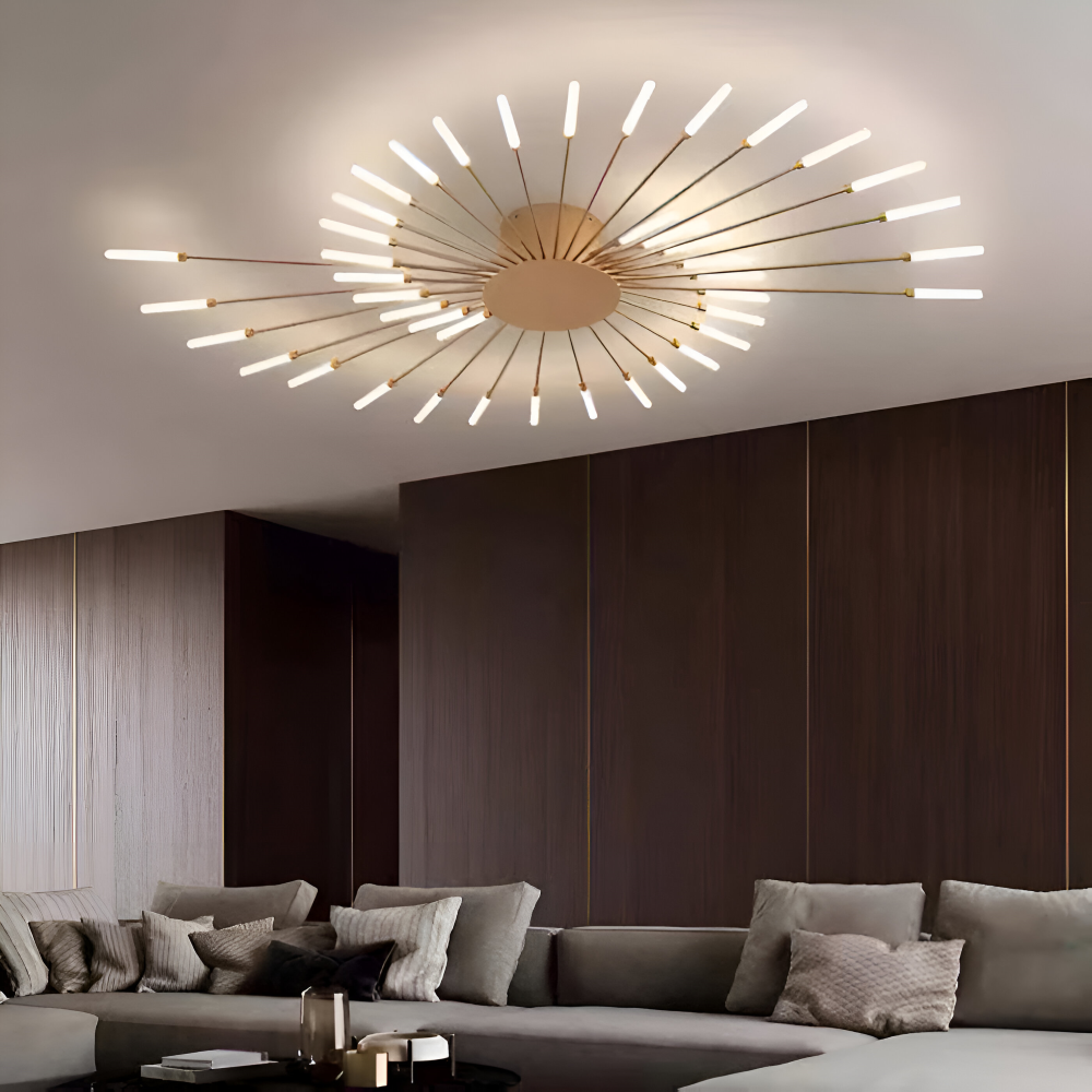 SpiraBright - Lyxig Fyrverkeridesign Nordisk LED Taklampa