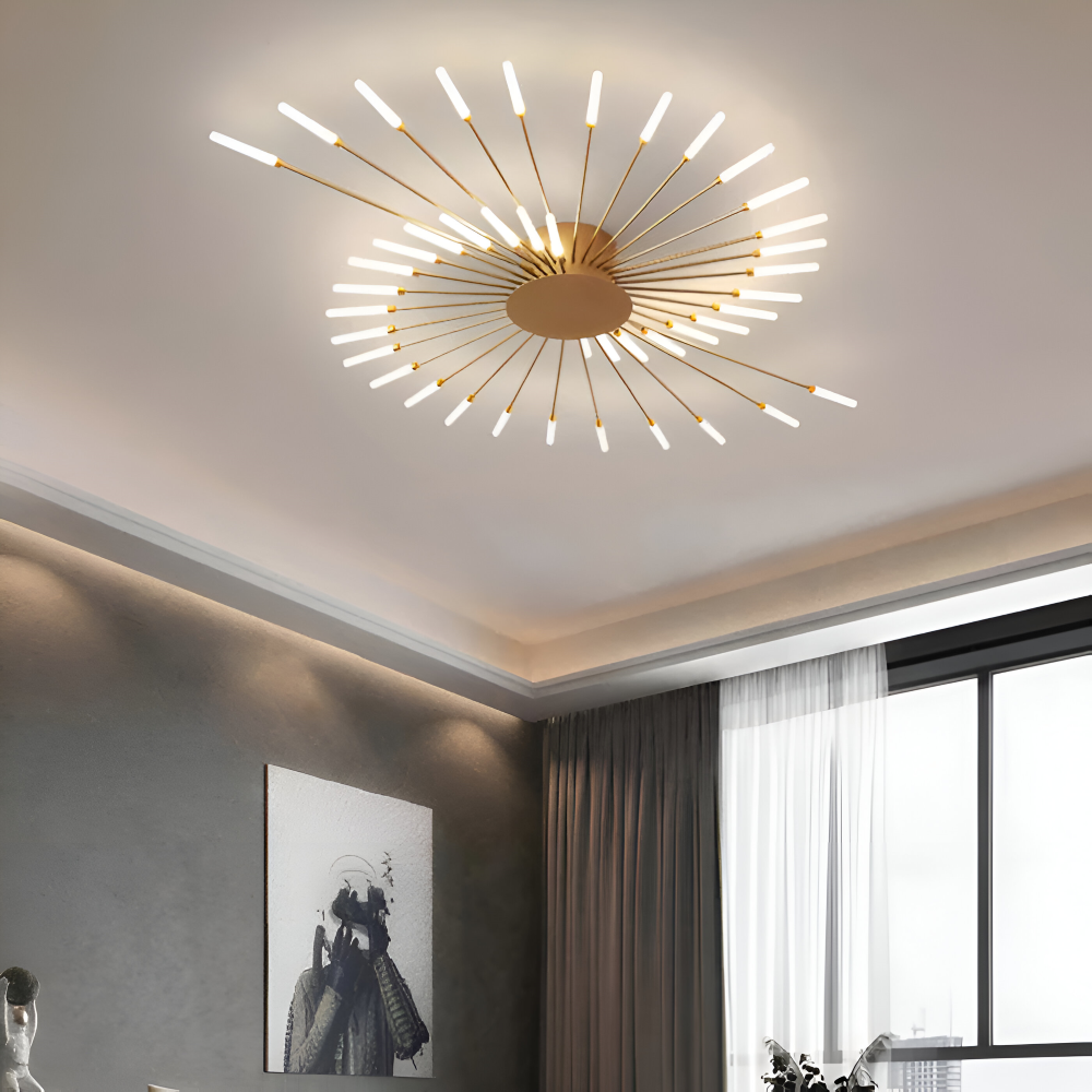 SpiraBright - Lyxig Fyrverkeridesign Nordisk LED Taklampa