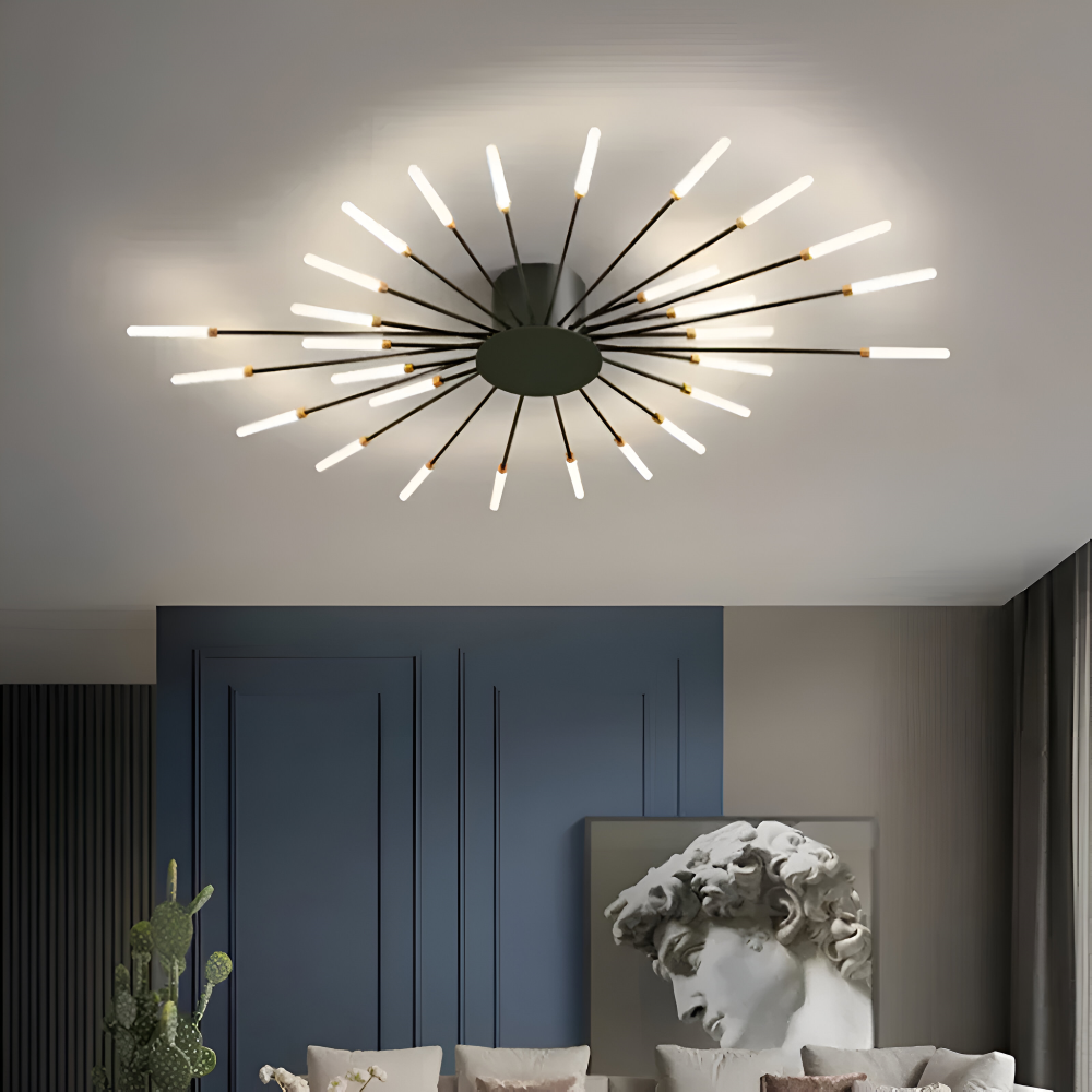 SpiraBright - Lyxig Fyrverkeridesign Nordisk LED Taklampa