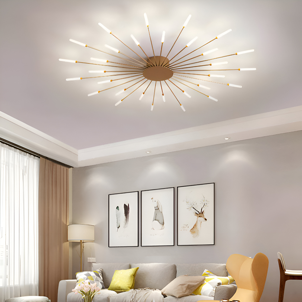 SpiraBright - Lyxig Fyrverkeridesign Nordisk LED Taklampa