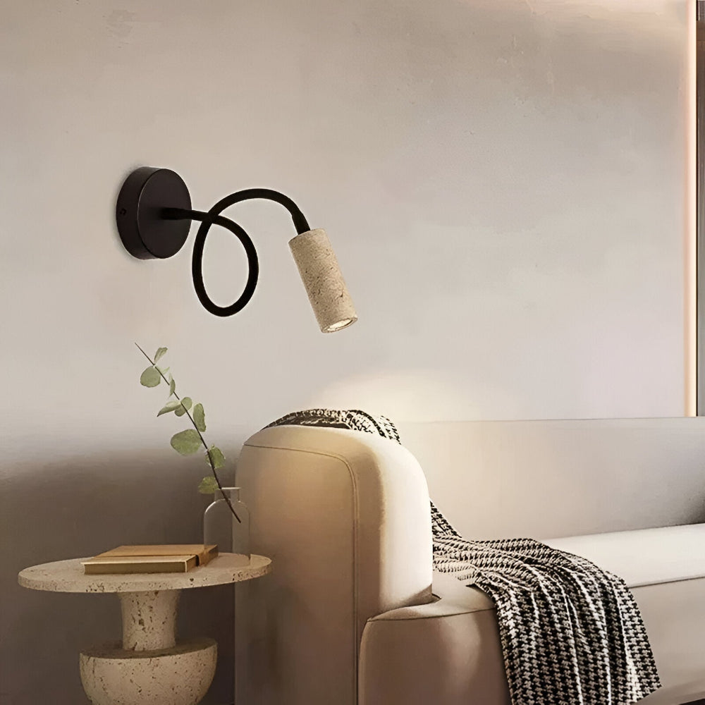 Stilfull Marmor Vägglampa för Moderna Bostäder - Elegant Väggbelysning