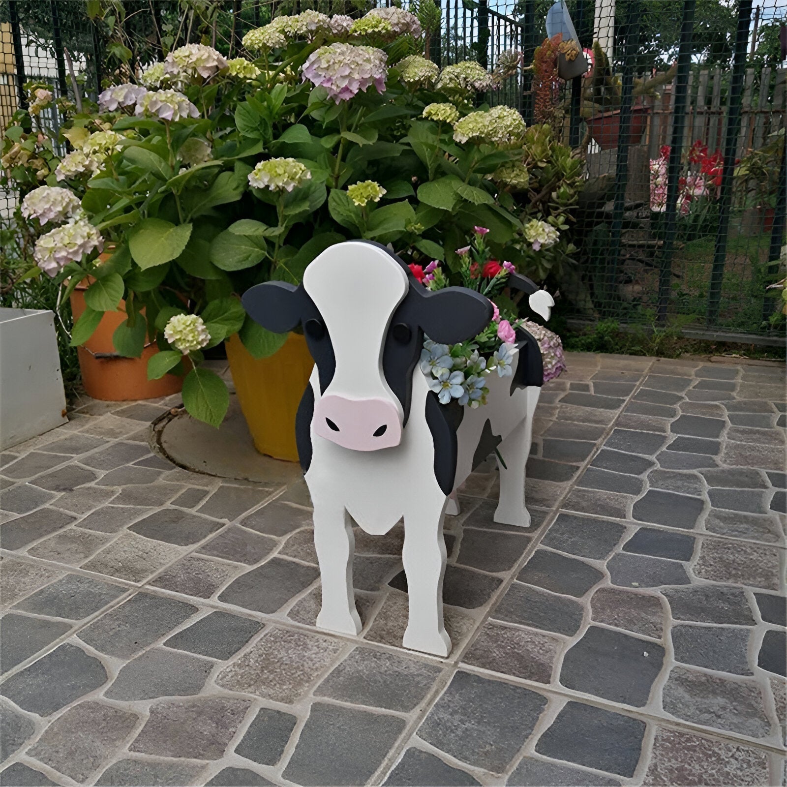 Djurtema Blomkruka - Whimsy Ko Planter - Bedårande Djur Planter Krukor
