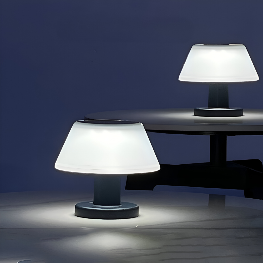 TinySolar Trådlampa - Solenergidriven Bordslampa - Stilig Inomhus- och Utomhusbelysning