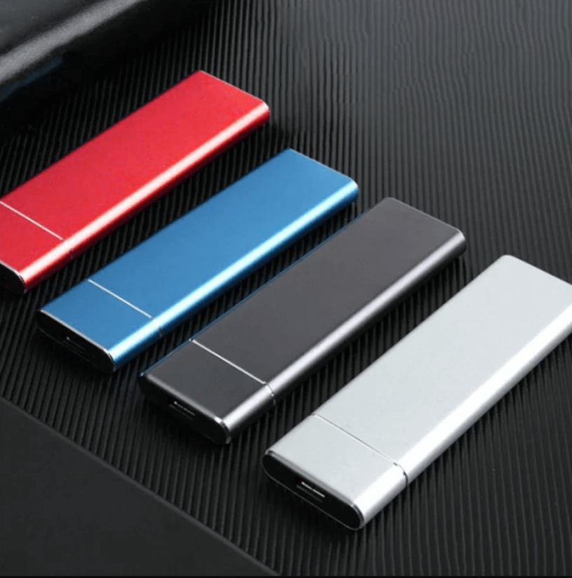 Extern SSD USB C Stottsaker Aluminium
