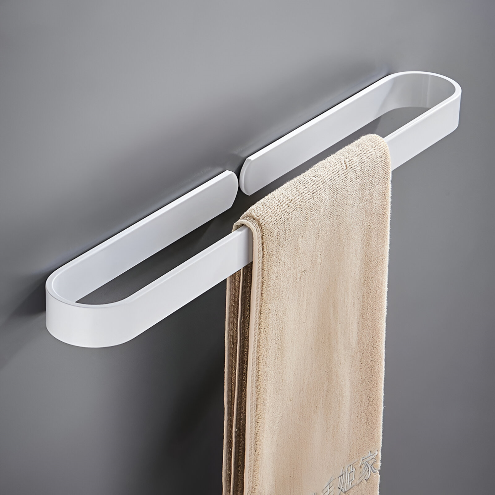 U-Form Handdukshållare - Rostfritt Aluminium, Svart, (30/40/50cm) Handdukstänger