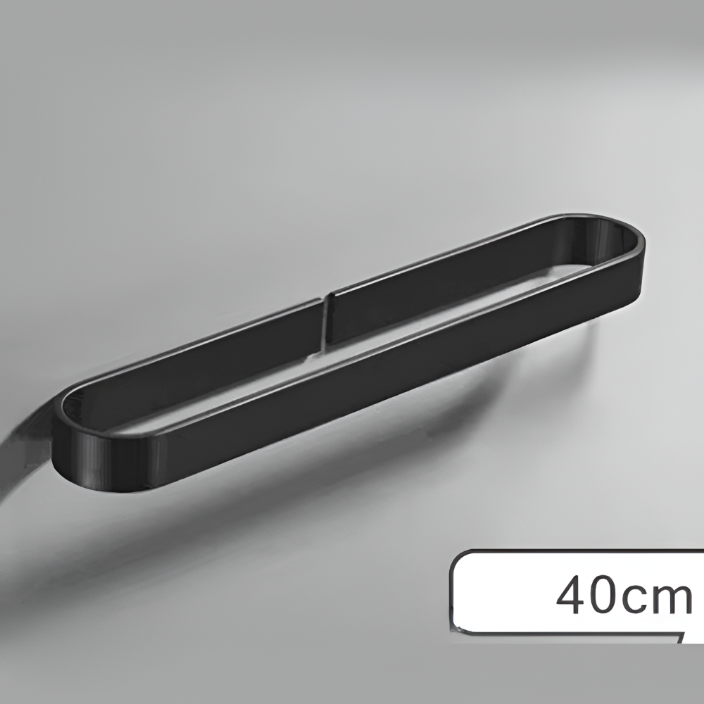 U-Form Handdukshållare - Rostfritt Aluminium, Svart, (30/40/50cm) Handdukstänger