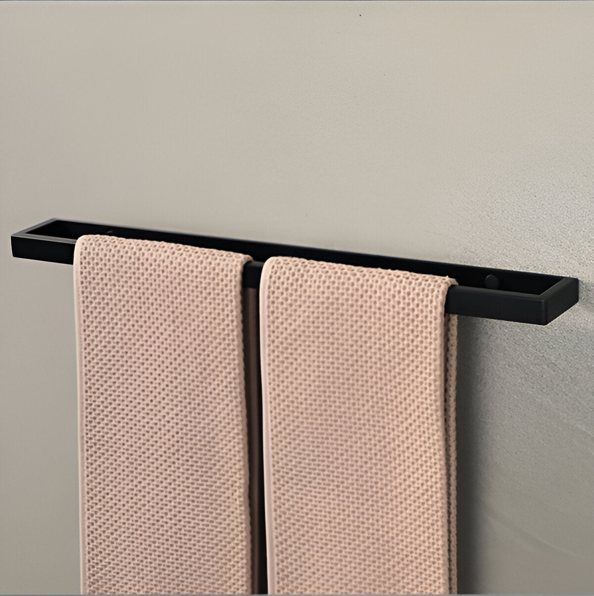 Uni-Black Handdukshållare - 20/40cm Rostfri Handdukshållare Väggmontering