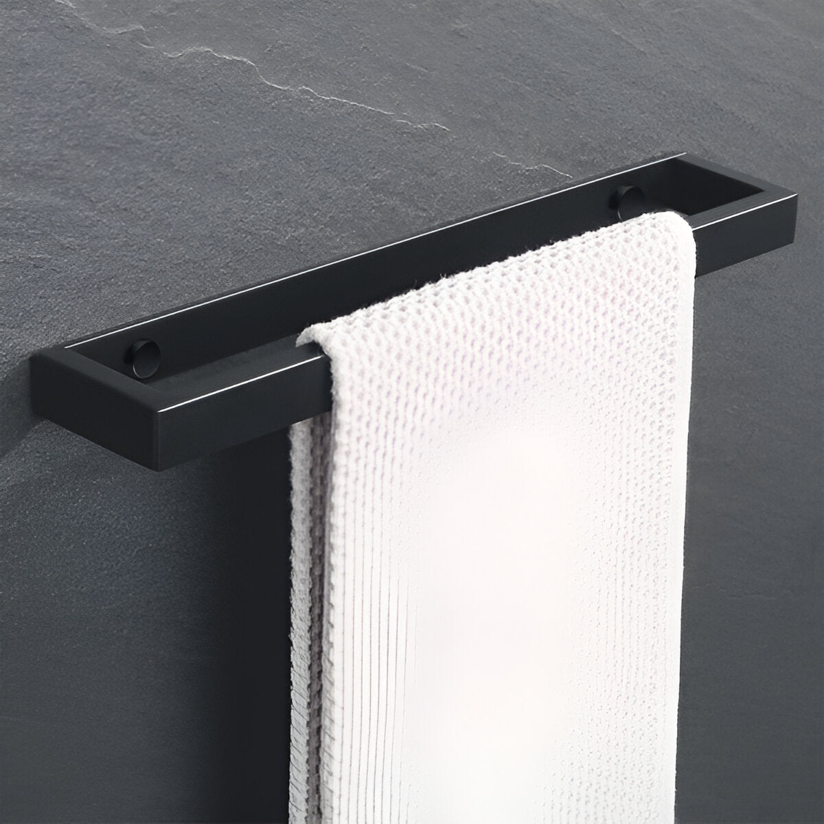 Uni-Black Handdukshållare - 20/40cm Rostfri Handdukshållare Väggmontering