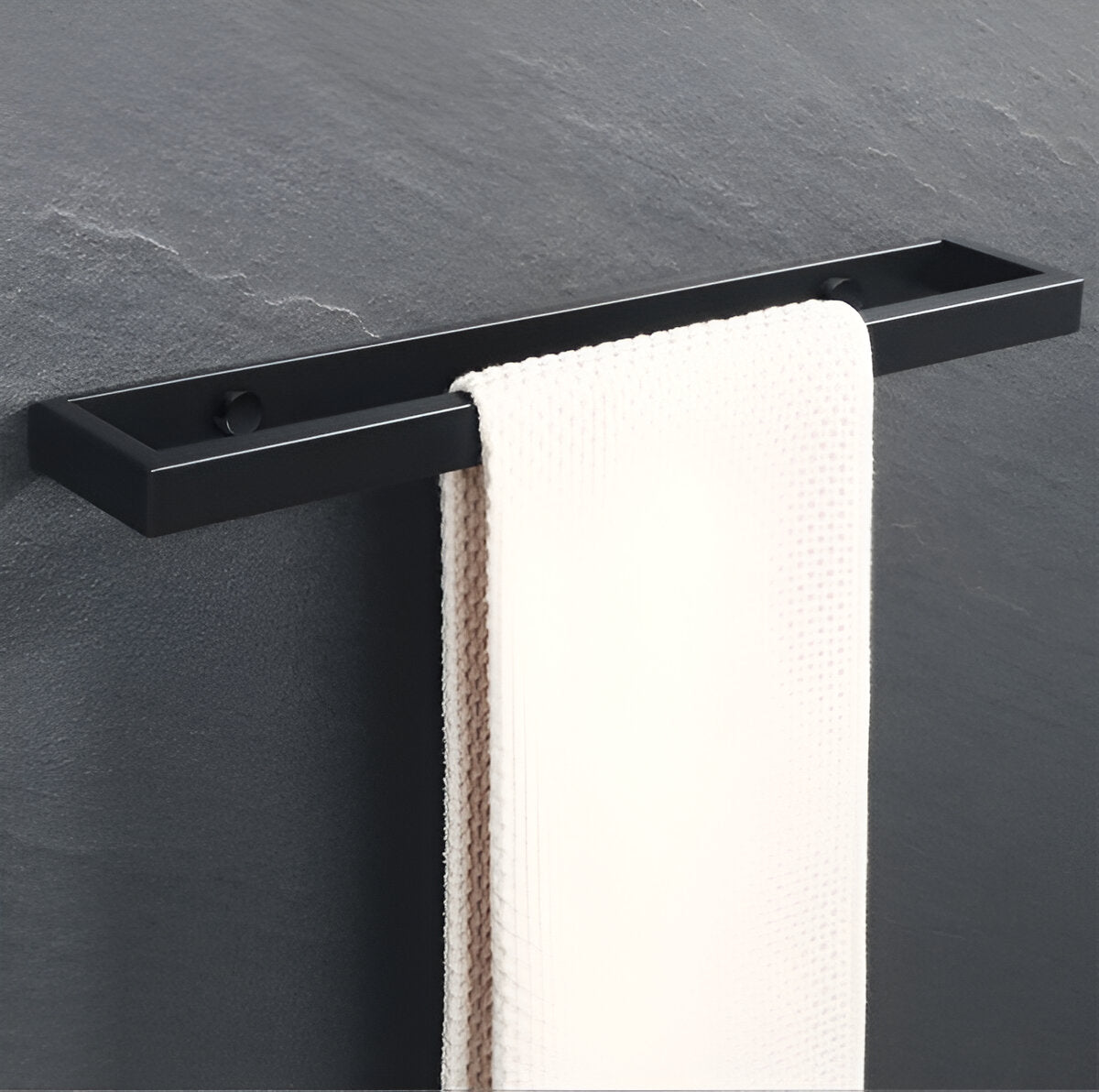 Uni-Black Handdukshållare - 20/40cm Rostfri Handdukshållare Väggmontering