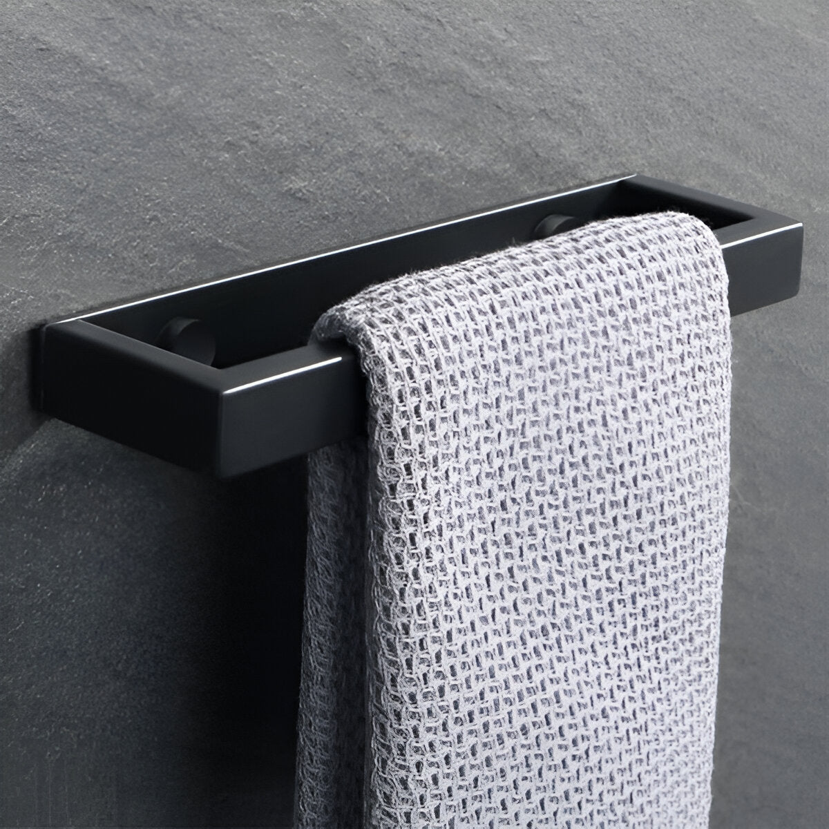 Uni-Black Handdukshållare - 20/40cm Rostfri Handdukshållare Väggmontering