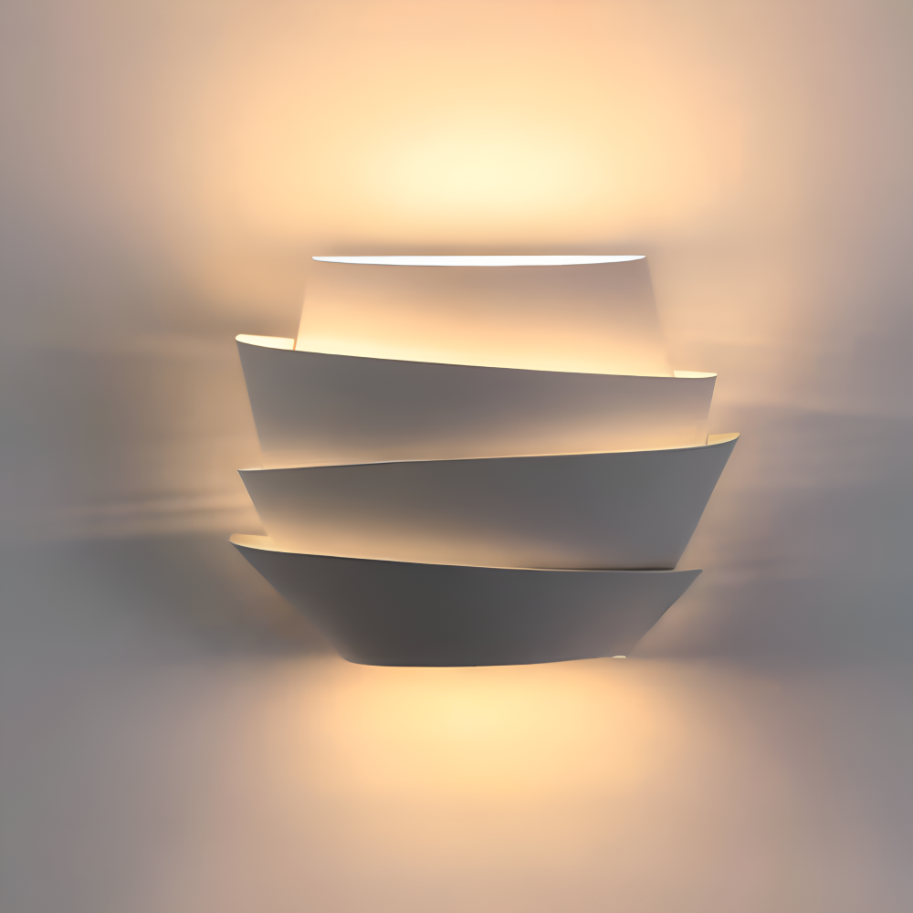 UniqGleam Vägglampa - Geometrisk Vägglampa i Metall - Dekorativa Vägglampor LED Inomhus