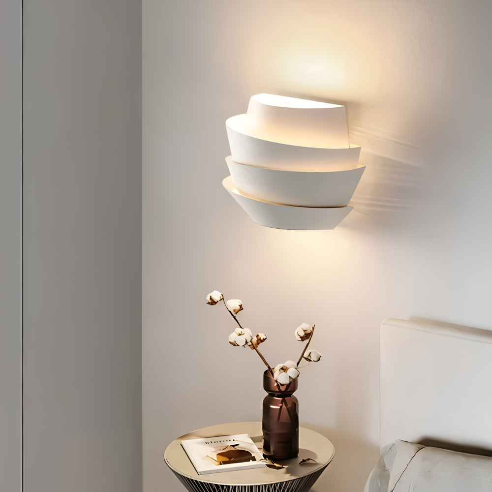 UniqGleam Vägglampa - Geometrisk Vägglampa i Metall - Dekorativa Vägglampor LED Inomhus