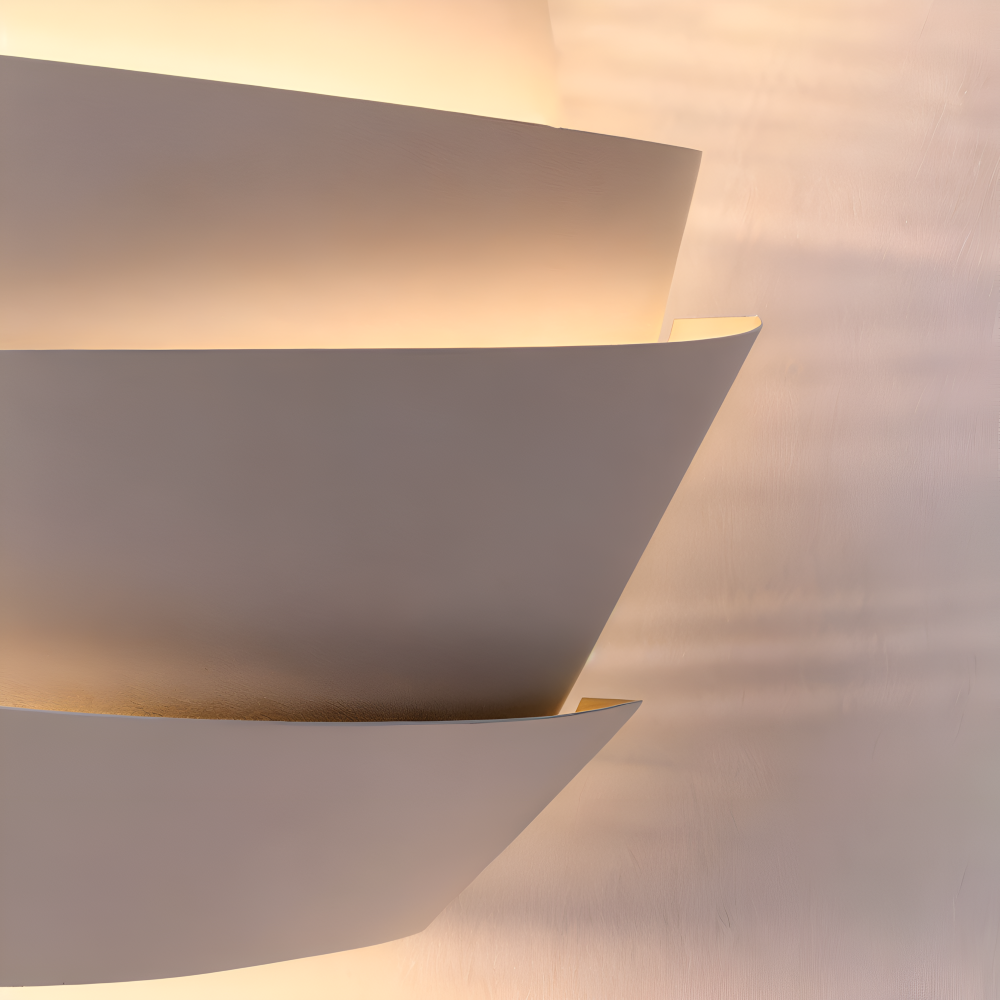 UniqGleam Vägglampa - Geometrisk Vägglampa i Metall - Dekorativa Vägglampor LED Inomhus