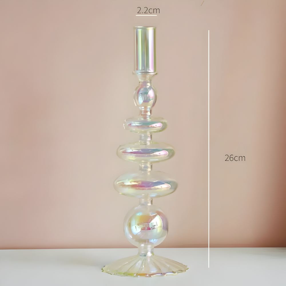 Levande Konstglas Ljusstake för Inredning