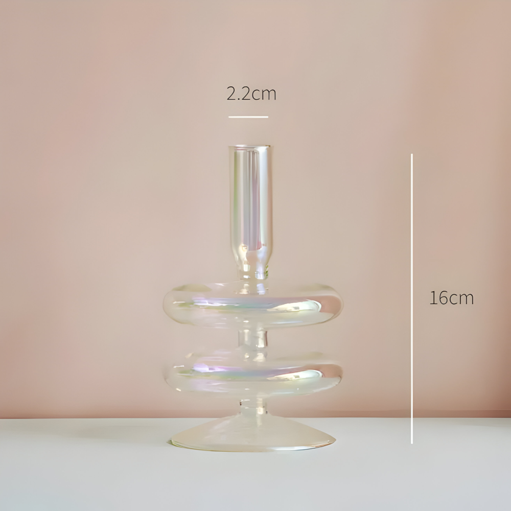 Levande Konstglas Ljusstake för Inredning