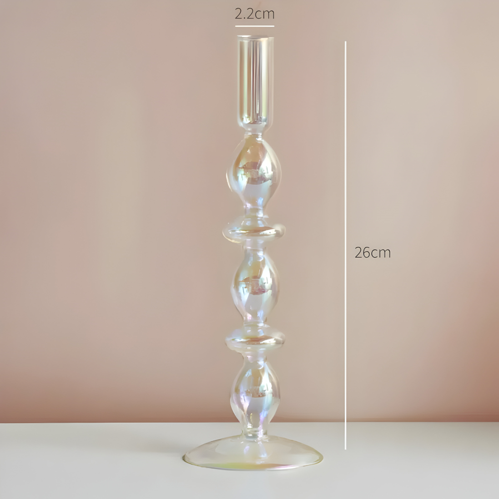 Levande Konstglas Ljusstake för Inredning