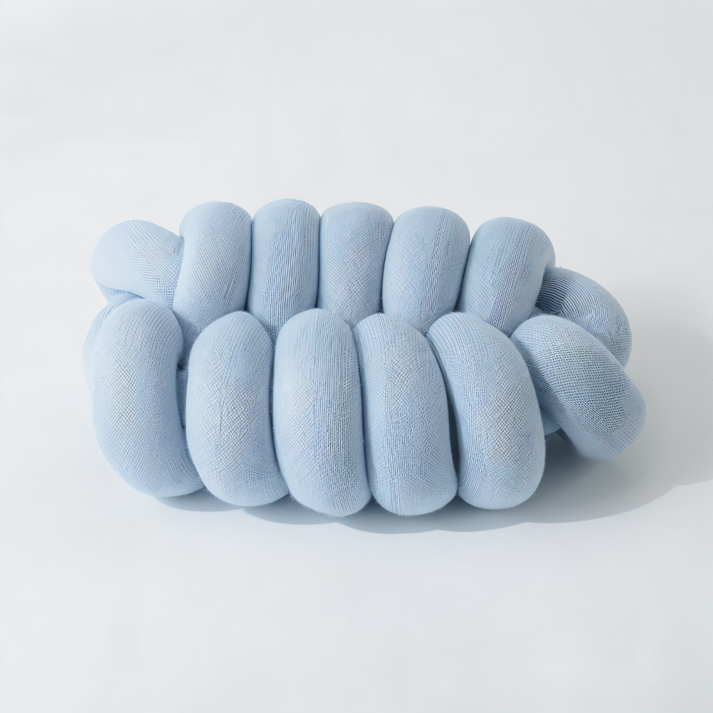 VividKnot - Bomullstickad Dekorationskudde för Soffa & Stol Bliss