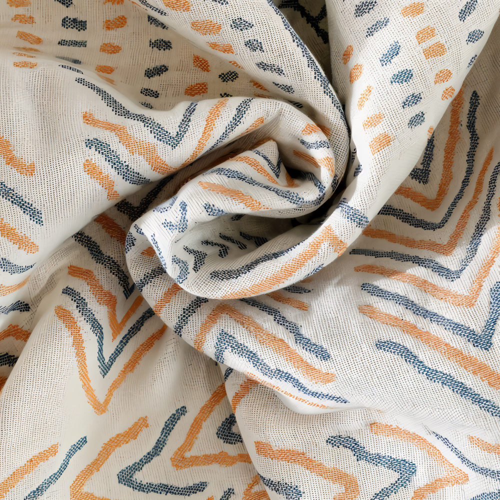 VividPure Plaid - Vändbar bomullspläd för soffa - Twill-vävt Boho fleecefilt