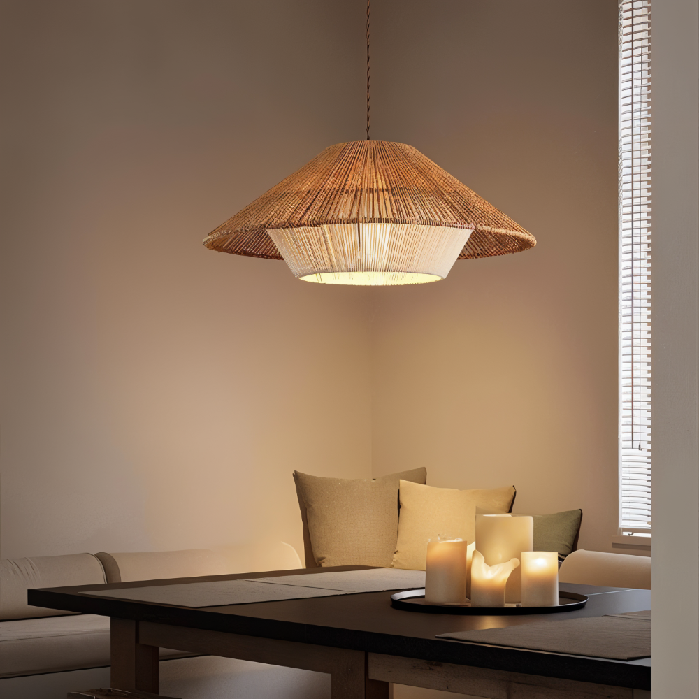 WillowStil Pendellampa - Japanskt Inspirerad Wabi Sabi Hänglampa