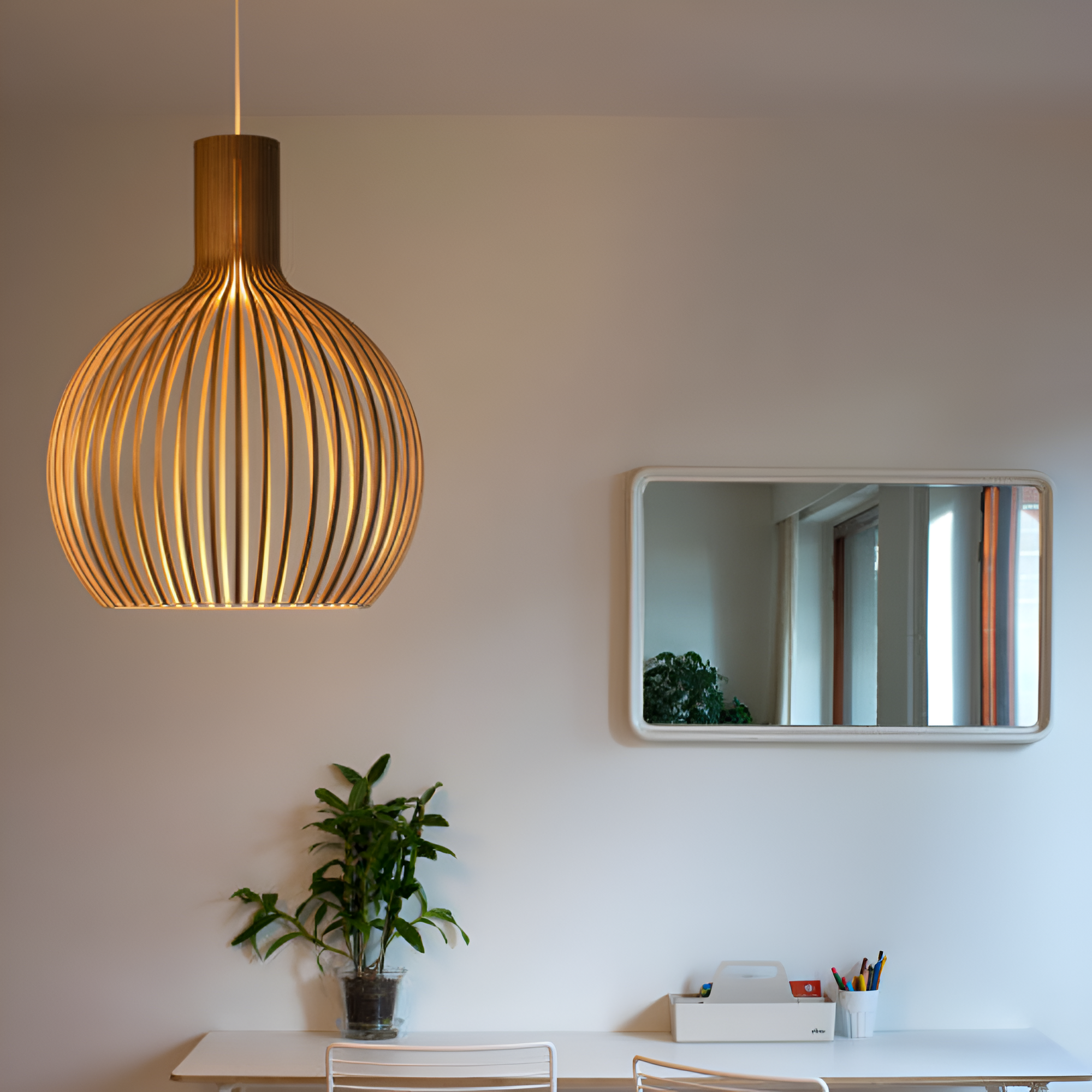 Nordic Wood Taklampa – Vintage Taklampa i Trä med Rustik Design för Vardagsrum