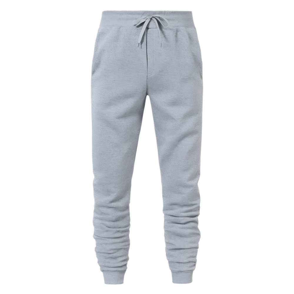 Ullfodrad Fleece Legging - Herr Sweatpants med Snörning och Fickor