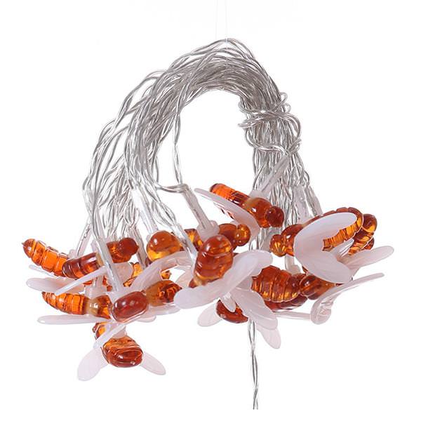 Ljusslinga med humlebi-design