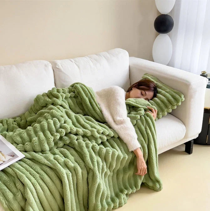 Fleecefilt I Mjuk Fleece För Soffa Och Säng